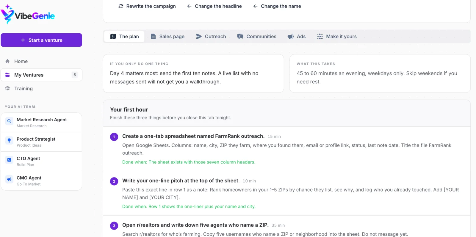 Get a day-by-day launch plan